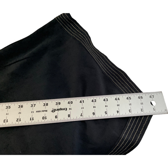 Zara Woman's Dress Size 2X Black V-Neck Short Sleeve Asymmetrical Hem - Picture 6 of 9